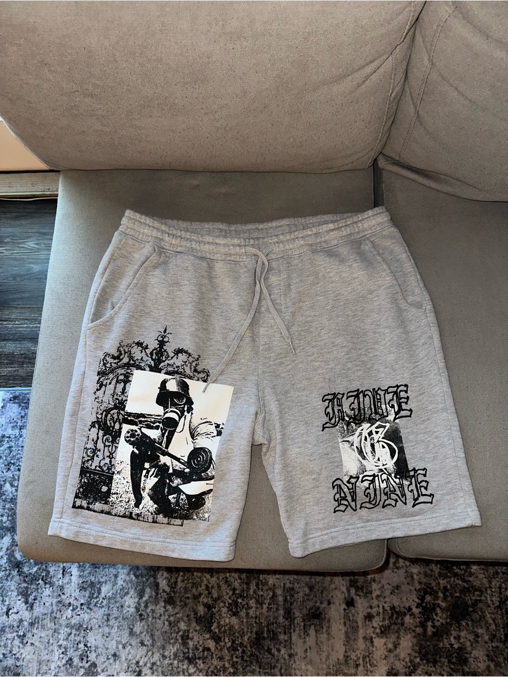 G59 - Suicideboys Gas Mask Drawstring Shorts
